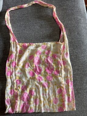 Free people Pink Floral Lightweight Tote Bag